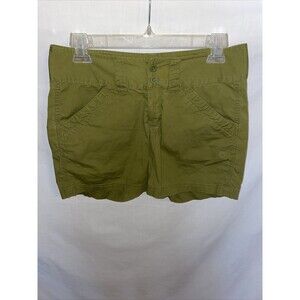 The North Face Casual Shorts Women’s Size 2 Green Cotton Blend Zip Fly Pockets